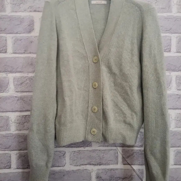 [BUNJANG] Neroli Light Green V-Neck Cardigan / neroli 연그린 브이넥 가디건 /알뜰한여우
