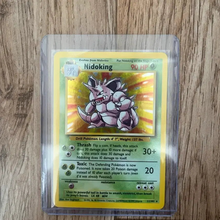 [BUNJANG] Vintage Pokemon Card Nidoking - North American 1st Edition Holo / 북미 초판 니드킹 홀로 빈티지 고전포켓몬카드