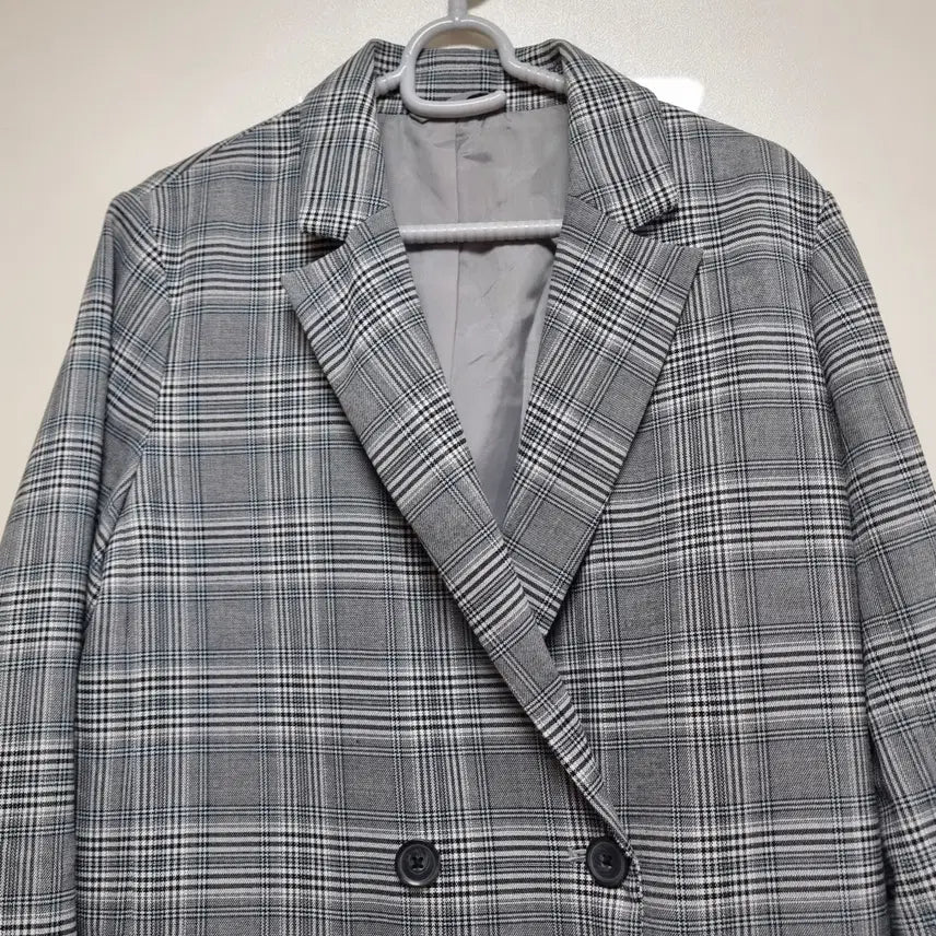 [BUNJANG] GU Checkered Jacket / 일본 GU 브랜드 체크 자켓