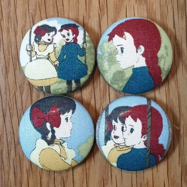 [BUNJANG] Handmade Anne of Green Gables Brooch/Magnet / 핸드메이드 빨간머리앤 브로치/마그넷(냉장고 자석)_개당