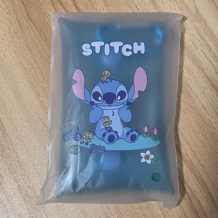 [BUNJANG] Stitch Character Blue Pouch / 스티치 캐릭터 블루 파우치