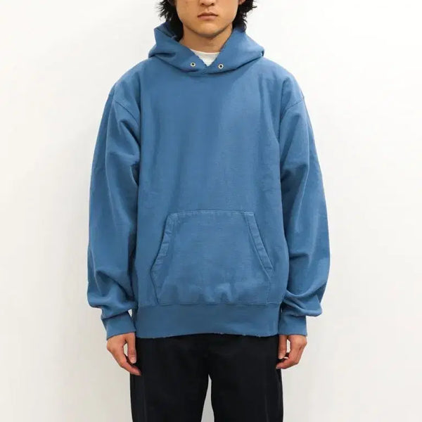 [BUNJANG] UNUSED Damaged Hood Blue Size 3 Hoodie / 언유즈드 UNUSED 데미지 후드 블루 3사이즈