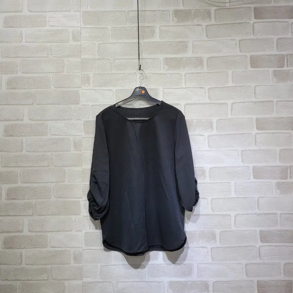 [BUNJANG] Black T-Shirt Size 66 / ㅈ180 블랙 티셔츠 66