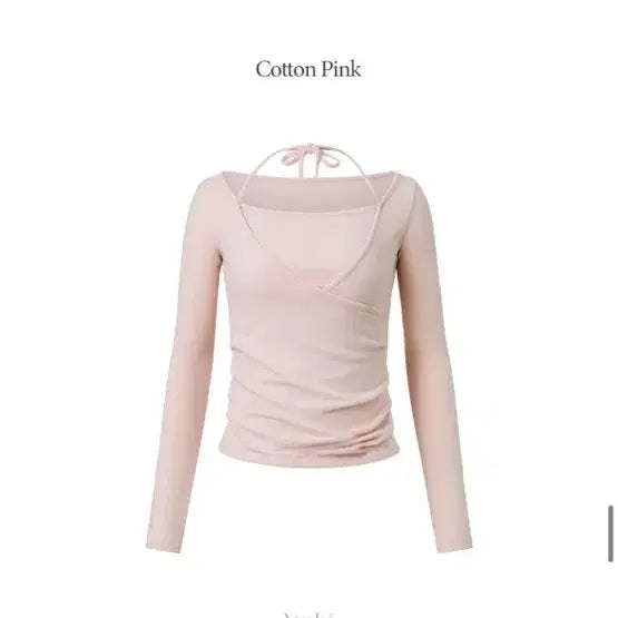 [BUNJANG] IBUBBE Ballerina Wrap T-Shirt Pink / 새상품) 이부베 발레리나 랩 티셔츠 핑크