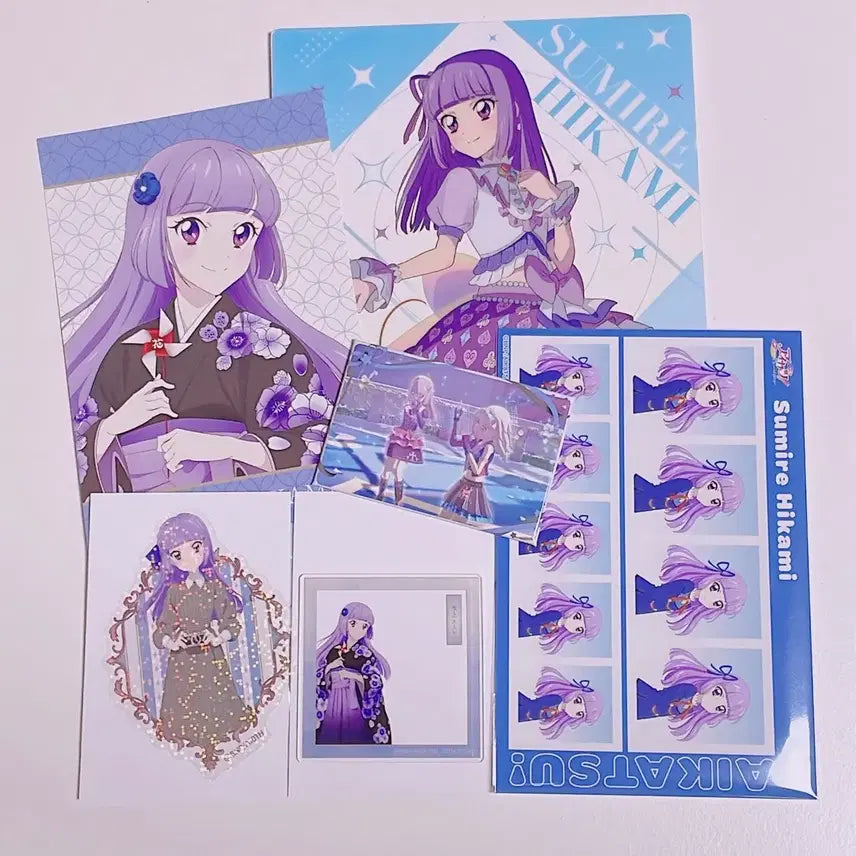 [BUNJANG] Aikatsu! Sumire Li'la Goods Bundle Set / 아이엠스타 아이카츠 스미레 리라 굿즈 세트 일괄