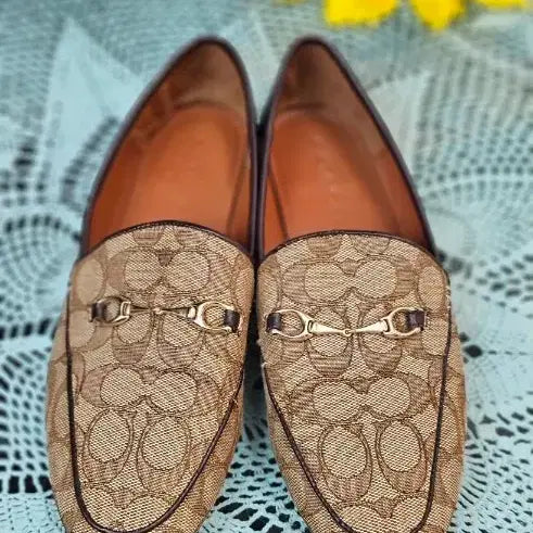 [BUNJANG] Coach Signature Loafers Brown Women's / 코치 시그니처 로퍼 브라운 여성용