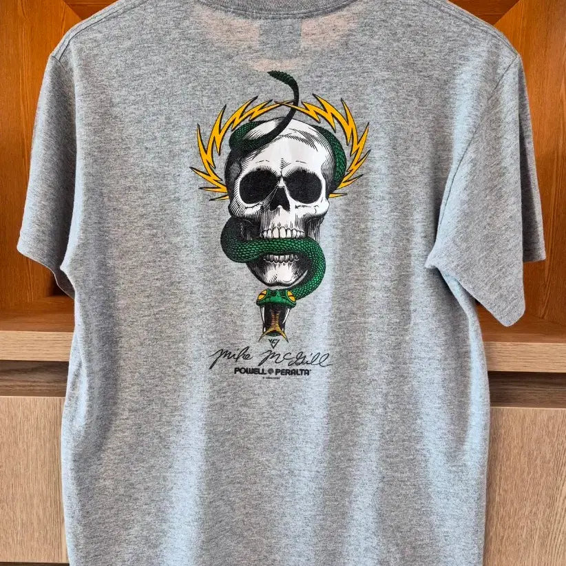 [BUNJANG] Powell Peralta Mike McGill Skull & Snake Re-issue T-Shirt (2005) / POWELL PERALTA Vintage T-Shirt