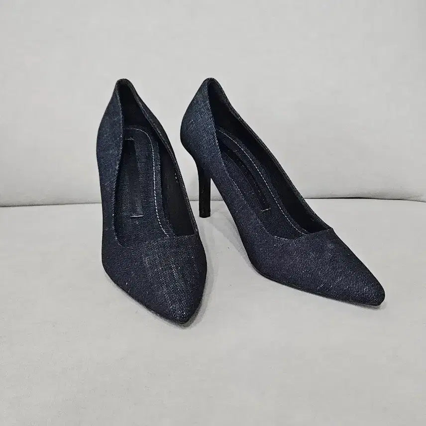 [BUNJANG] Denim High Heels (230) / 새상품 데님하이힐 230