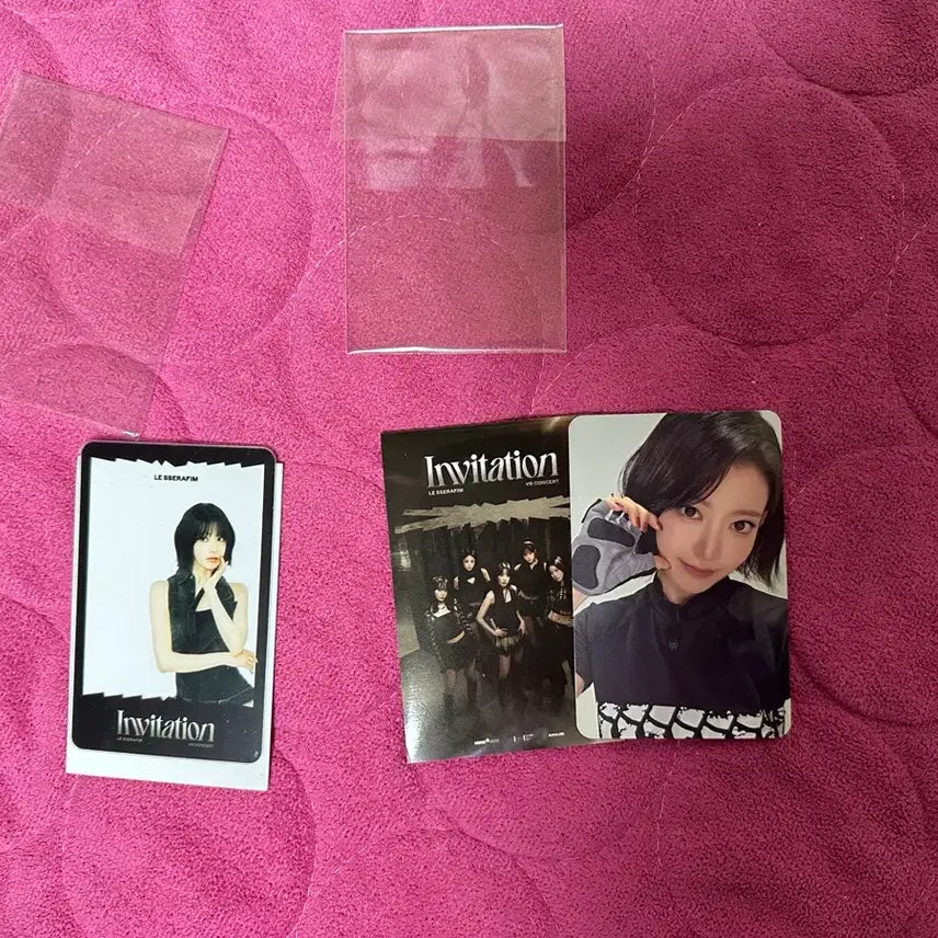 [BUNJANG] LE SSERAFIM Sakura VR Concert Exclusive Photocard + 1st Week Exclusive Clear Photocard / 르세라핌 사쿠라 vr콘 특전 포카 + 1주차 특전 투명포카