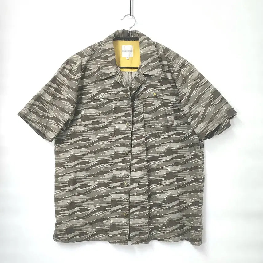 [BUNJANG] Brace Bell Camo Pattern Short Sleeve Shirt L / 브레이스벨 카모 패턴 반팔 셔츠 100-105