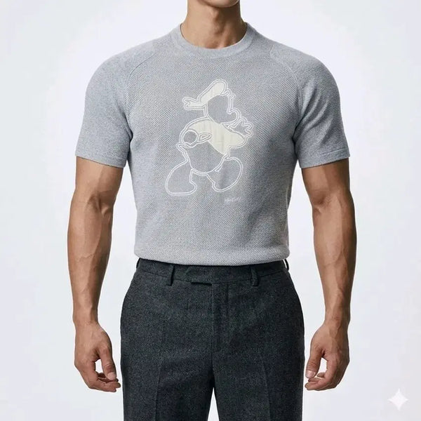 [BUNJANG] Gilmar X Iceberg Donald Duck Muscle Fit T-shirt / gilmar X iceberg 도날드덕 머슬핏 반팔