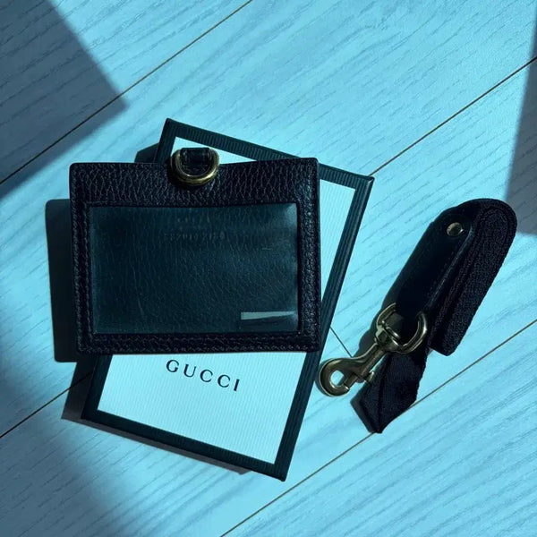 [BUNJANG] Gucci Leather Necklace Card Holder / GUCCI 목걸이형 카드지갑 표찰