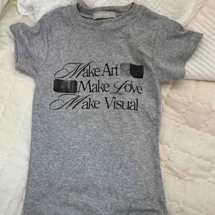 [BUNJANG] Ningning Fit Lettering Slim Short-Sleeved T-Shirt / (새상품) 닝닝핏 레터링 슬림 반팔티