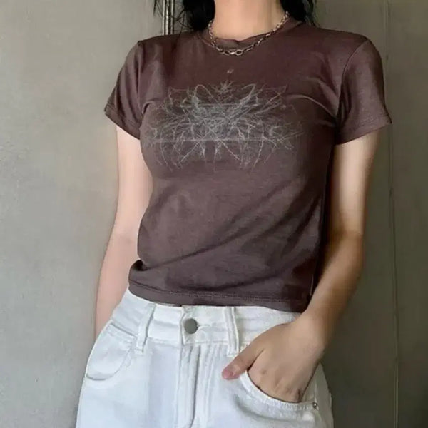 [BUNJANG] Vintage Printing Short Sleeve T-Shirt / 빈티지 프린팅 반팔 티셔츠