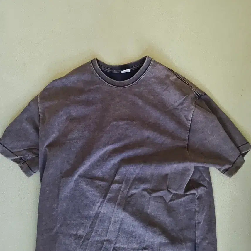 [BUNJANG] Blackout Washed Short Sleeve T-Shirt / 블랙아웃 워싱 반팔 티셔츠