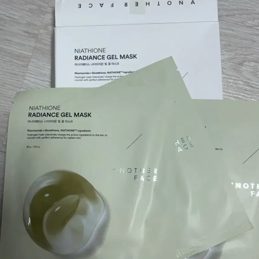[BUNJANG] Another Face Naiachion Hydrogel Mask Pack (3 Sheets) / 기미잡티/광채모공팩] 어나더페이스 나이아치온 하이드로겔 마스크팩 3매
