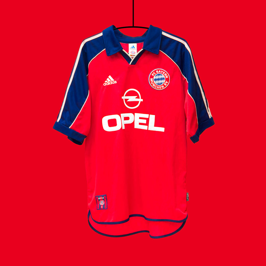 [BUNJANG] Adidas Bayern Munich 1999-2001 Home Jersey Men's M / 정품 아디다스 바이에른 뮌헨 유니폼 99 01 홈 노마킹 해외 M