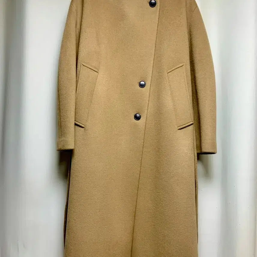 [BUNJANG] Neil by Neil Barrett Cashmere Collarless Long Coat Camel / 새상품)닐바이피 캐시미어 노카라 롱코트 카멜색상