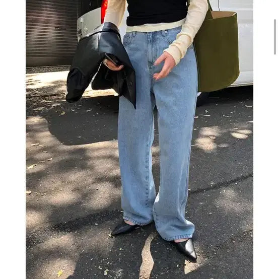 [BUNJANG] ORDINAIRE DIPPEN Denim Light Blue Short M / 가내스라 디핀 데님 라이트중청 숏M