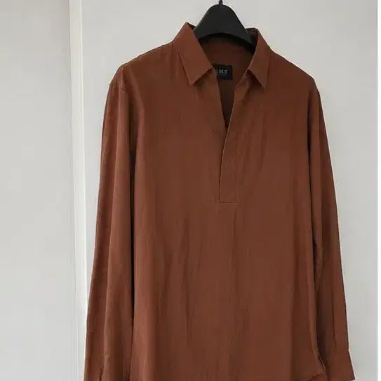 [BUNJANG] Time Homme Pullover Shirt Brown Size 105 (Fits 95-100) / 타임옴므 셔츠 105사이즈 작게나옴