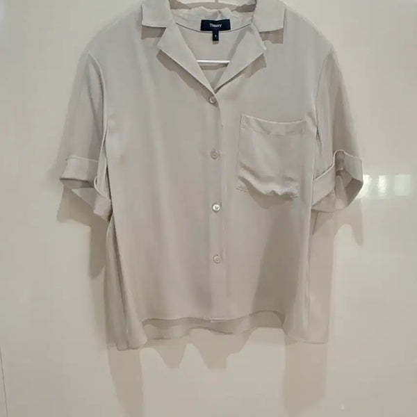 [BUNJANG] Theory Silk Blouse Shirt / Theory 띠어리 실크 셔츠 블라우스