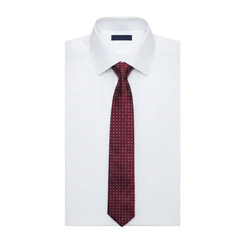 [BUNJANG] CARVEN Square Pattern Silk Necktie / CARVEN 사각패턴 실크 넥타이