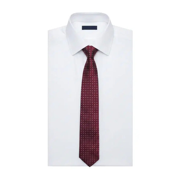 [BUNJANG] CARVEN Square Pattern Silk Necktie / CARVEN 사각패턴 실크 넥타이