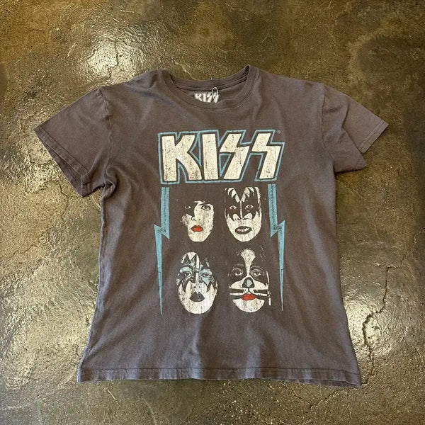 [BUNJANG] Kiss Band Band Printing Short Sleeve T-Shirt L / Kiss Band T 밴드 프린팅 반팔 티셔츠 L