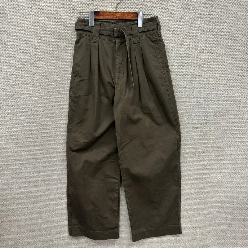 [BUNJANG] Uniqlo U Lemaire Belted Cotton Pants / 유니클로 U 르메르 벨티드 코튼팬츠 면바지 61 D01667