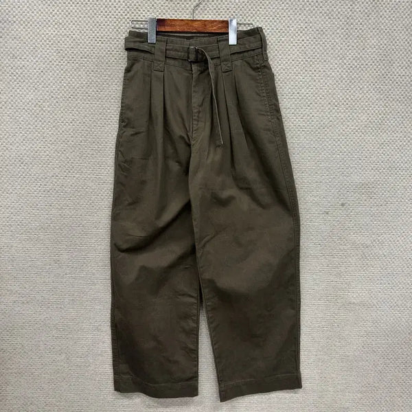 [BUNJANG] Uniqlo U Lemaire Belted Cotton Pants / 유니클로 U 르메르 벨티드 코튼팬츠 면바지 61 D01667