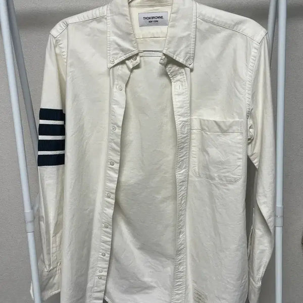 [BUNJANG] Thom Browne Striped Oxford Shirt Size 1 / [정품] 톰브라운 사선 옥스포드 셔츠 Size:1