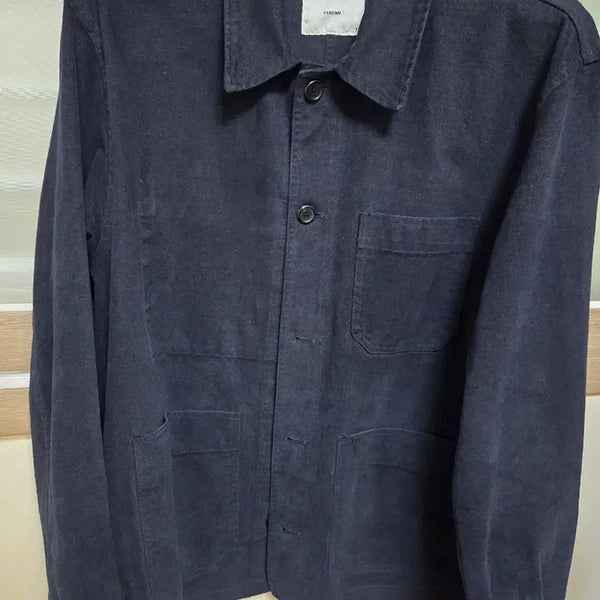 [BUNJANG] Feren Moleskin Work Jacket Navy / 퍼렌 몰스킨 워크자켓 네이비