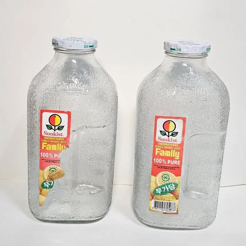 [BUNJANG] 1990 Sunkist Family Bottle Set / 1990년 썬키스트 패밀리병 2개 셋트 묶음판매