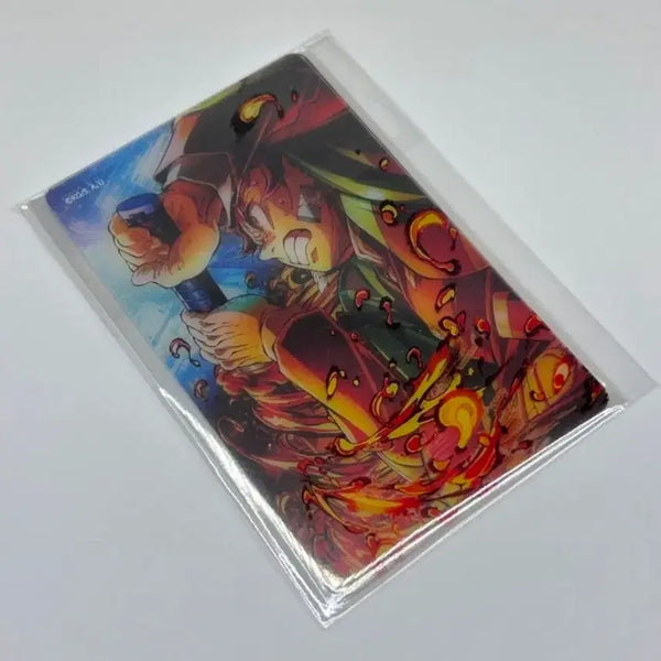 [BUNJANG] Demon Slayer: Mugen Train Arc Tanjiro Layered Clear Card / 귀멸의 칼날 무한성 키비주얼 웹샵쿠지  탄지로 클리어 카드