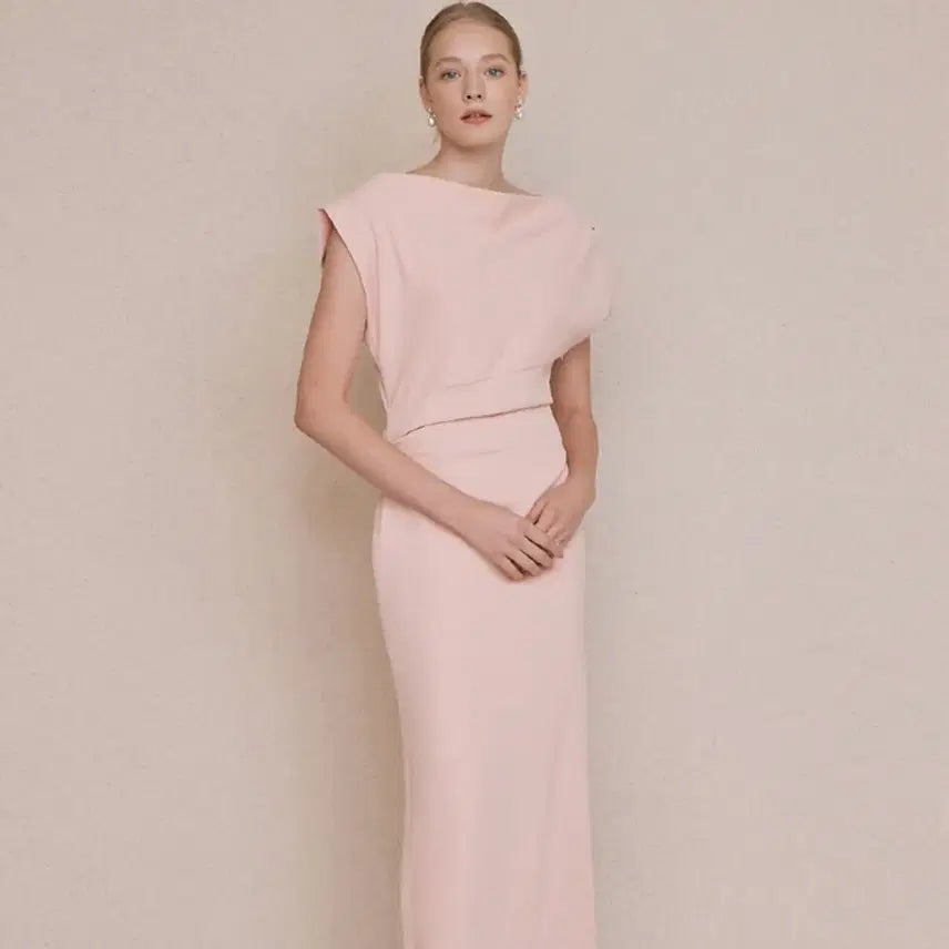 [BUNJANG] Bride And You Athena Dress Pink Size 1 / 브라이드앤유 아테나원피스 핑크 새상품, 1사이스