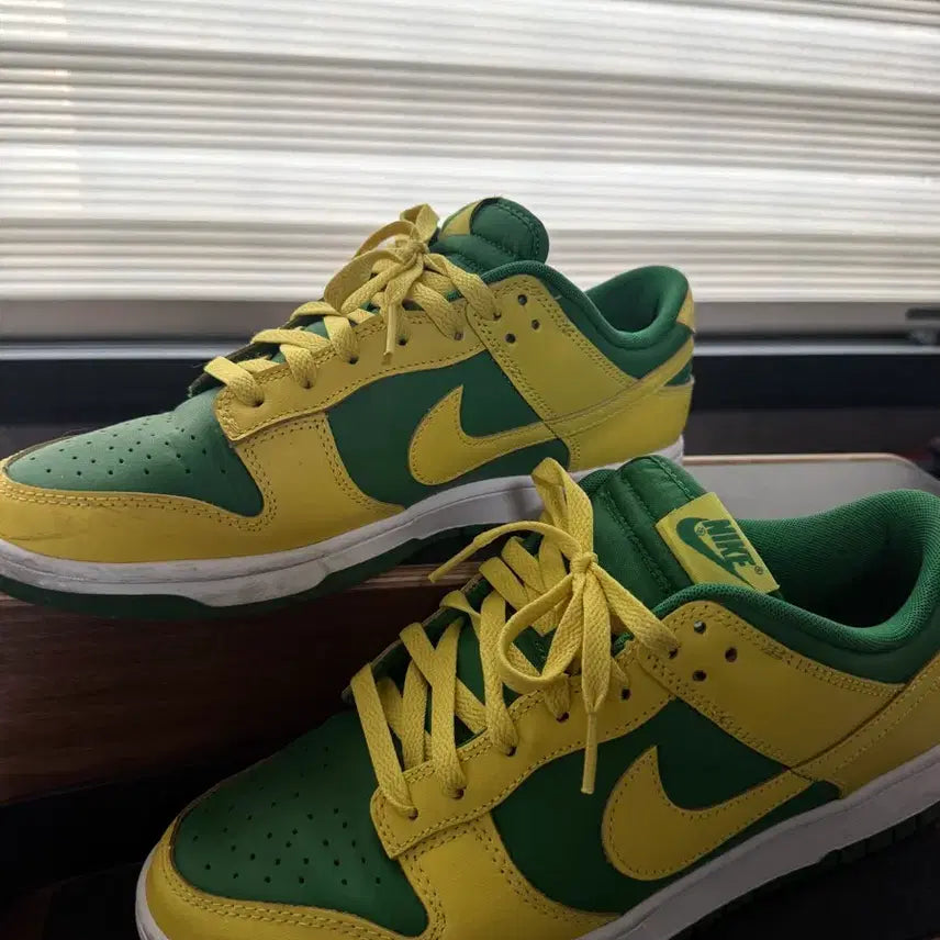[BUNJANG] Nike Dunk Green Yellow Basketball Shoes / 나이키 덩크