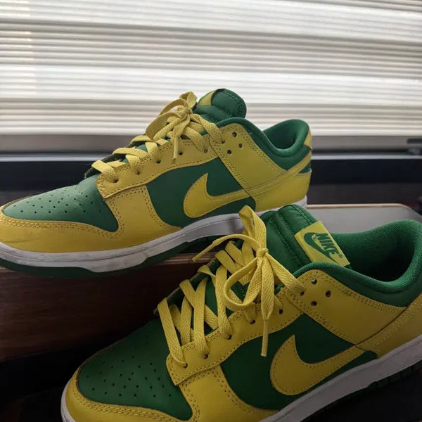 [BUNJANG] Nike Dunk Green Yellow Basketball Shoes / 나이키 덩크