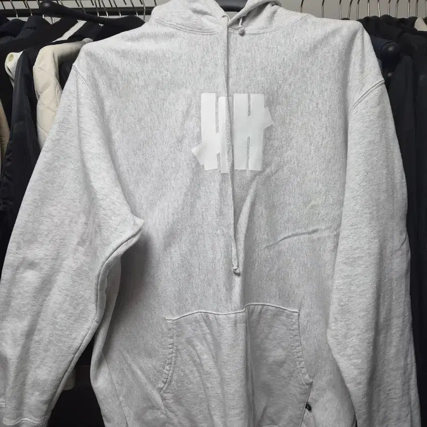 [BUNJANG] Undefeated Grey Hoodie / 언디피티드 그레이 후드티