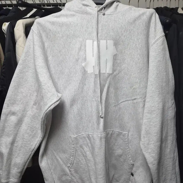 [BUNJANG] Undefeated Grey Hoodie / 언디피티드 그레이 후드티