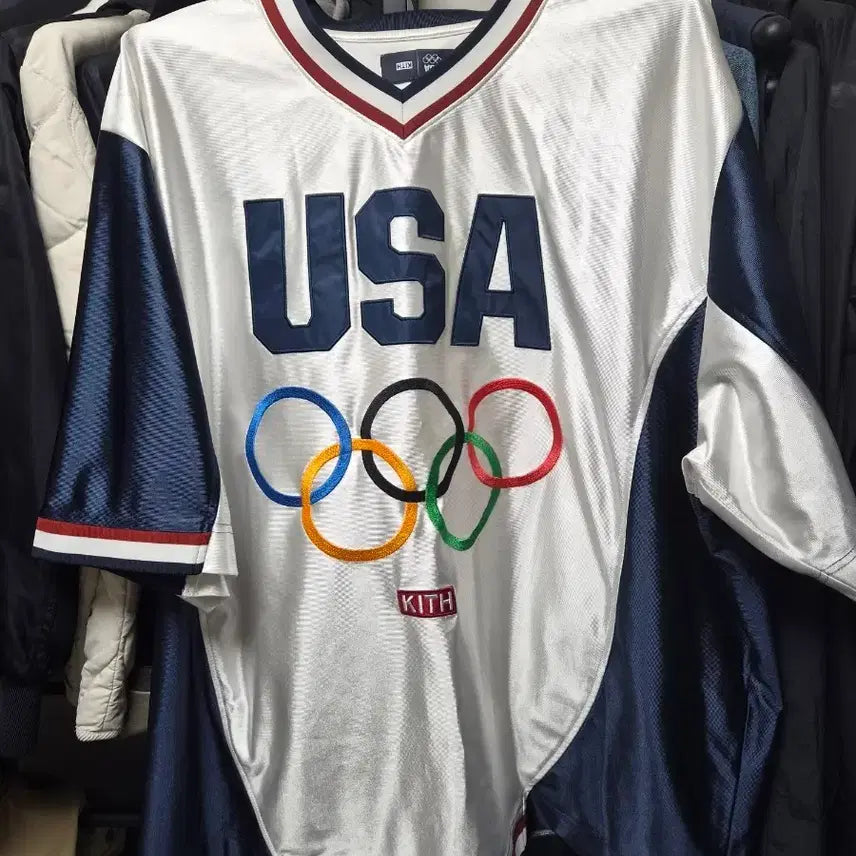 [BUNJANG] Kith USA Olympic Jersey T-Shirt / Kith 키스 USA 올림픽 져지