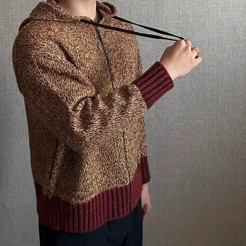 [BUNJANG] MARNI x UNIQLO Mix Color Yarn Full Zip Hoodie / MARNI x UNIQLO 믹스 컬러 얀 풀짚 후드집업