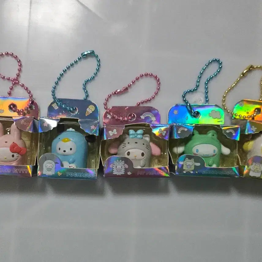 [BUNJANG] Sanrio Characters Costume Mascot Keychain / 산리오 콩알 피규어 키링