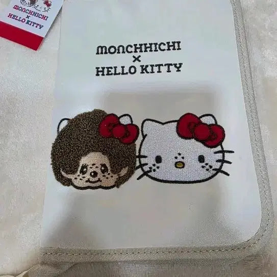 [BUNJANG] Monchhichi x Hello Kitty Collaboration Pouch / 몬치치키티 파우치