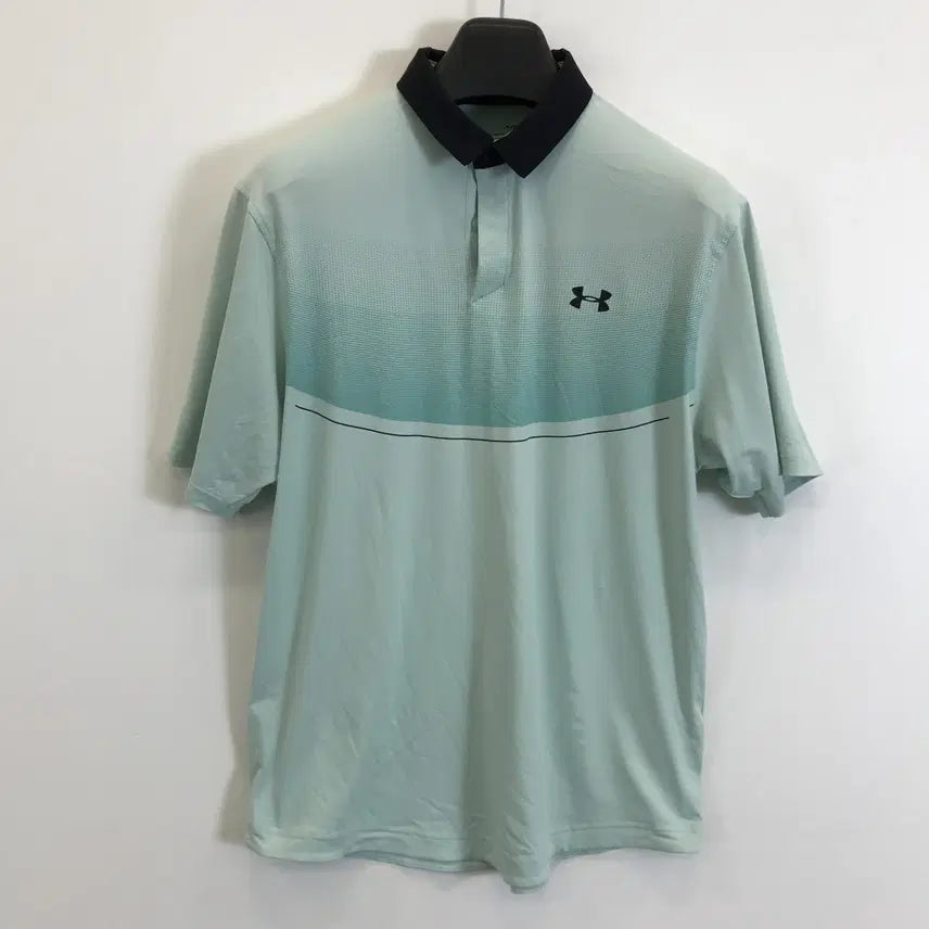 [BUNJANG] Under Armour Functional PK Short Sleeve Polo T-Shirt - Mint Green (Size L) / 언더아머 기능성 PK반팔카라티 [L사이즈]