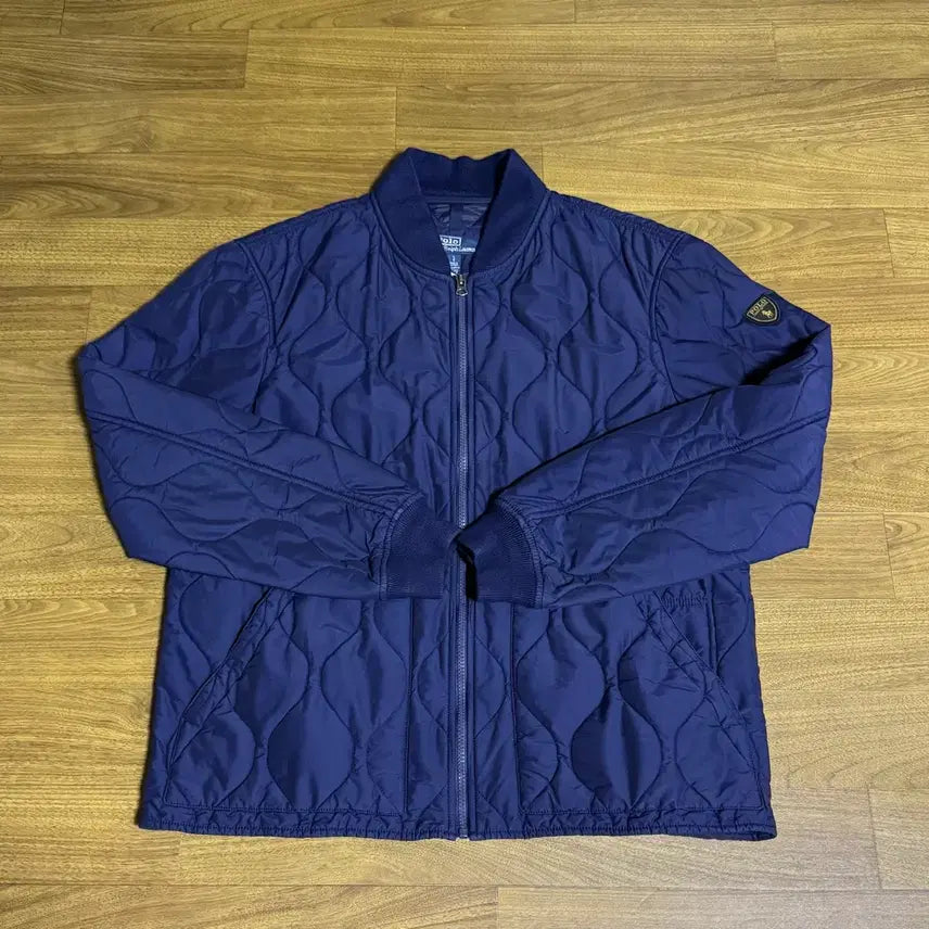 [BUNJANG] Polo Ralph Lauren Quilted Bomber Jacket Navy L / 폴로 퀼팅 보머 재킷 네이비 L