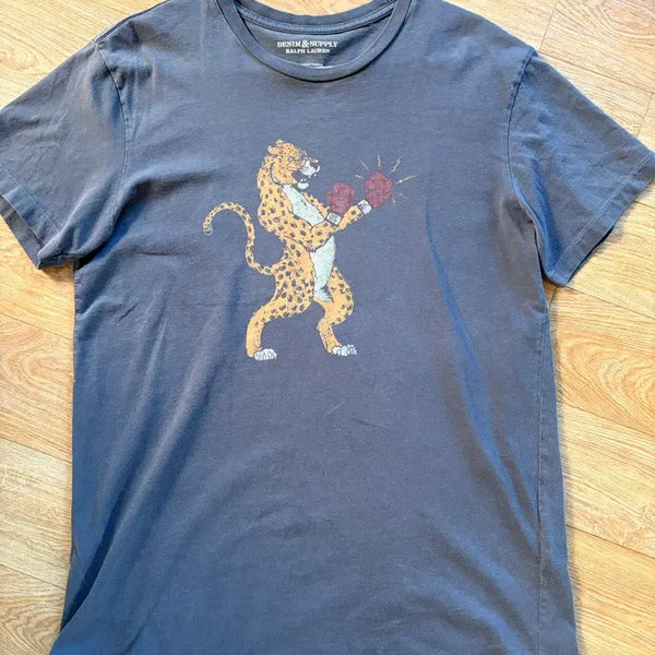 [BUNJANG] Ralph Lauren Denim & Supply Charcoal Washed T-Shirt / 랄프로렌 데님 앤 서플라이  M.남녀공용