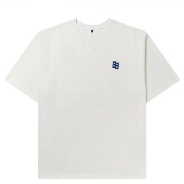 [BUNJANG] Ader Error Significant TRS/BL Tag T-Shirt Off White XL / 아더에러 시그니피컨트 TRS/BL 태그 티셔츠 01 오프 화이트