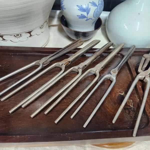 [BUNJANG] Antique "Yeontan" Hair Curler Set (6 pcs) / 근대사 연탄 고대기  6개 일괄판매합니다..