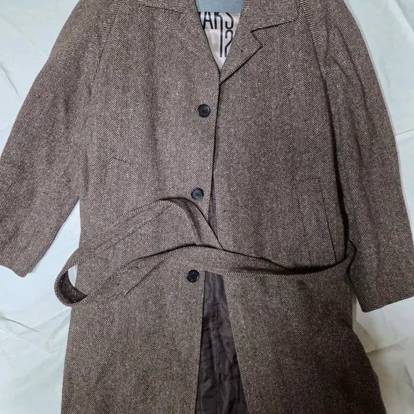 [BUNJANG] Daks 125th Anniversary Limited Edition Herringbone Balmacaan Coat / 닥스 125주년 한정판 헤링본 발마칸 코트