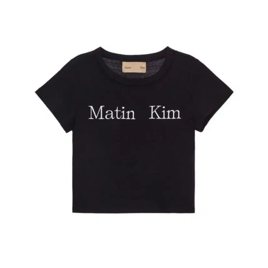 [BUNJANG] Matinkim Cropped Short Sleeve T-Shirt / 마뗑킴 크롭 반팔